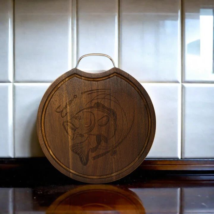 Fishing Wood Board - 13"