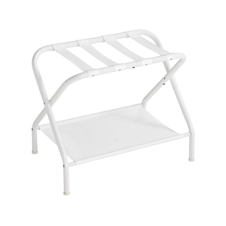Luggage Rack with Storage Shelf - Practical and Stylish Travel and Storage Solution