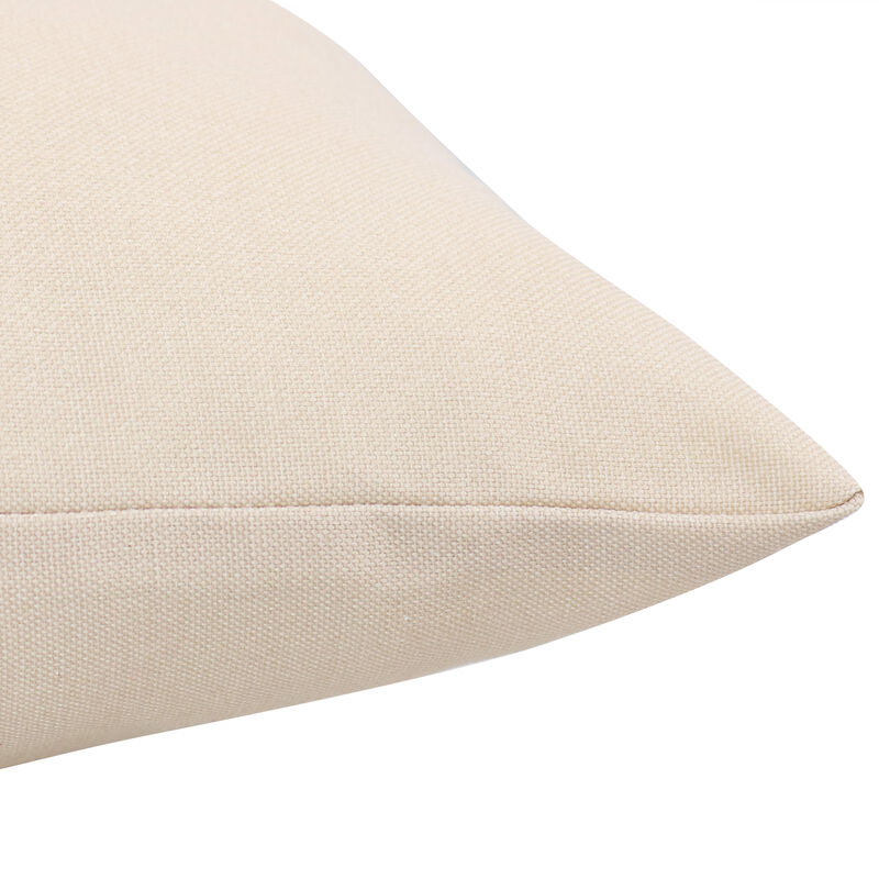 Sunnydaze Set of 2 19" Square Polyester Tufted Pillows