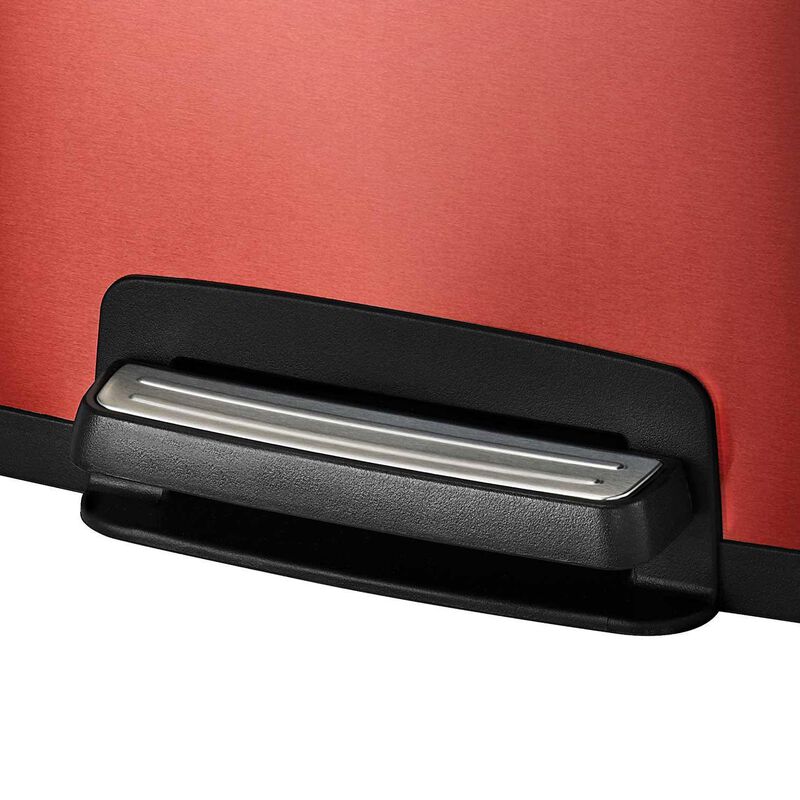Hivvago Stainless Steel 13 Gallon Kitchen Trash Can with Step Lid in Copper Red Finish