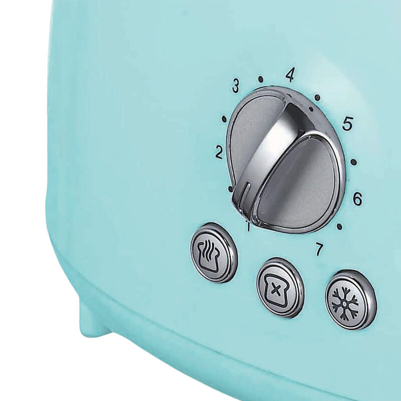Brentwood Cool Touch 2-Slice Extra Wide Slot Retro Toaster in Blue