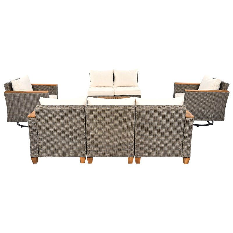 Merax Wicker Outdoor Patio Furniture Seating Set