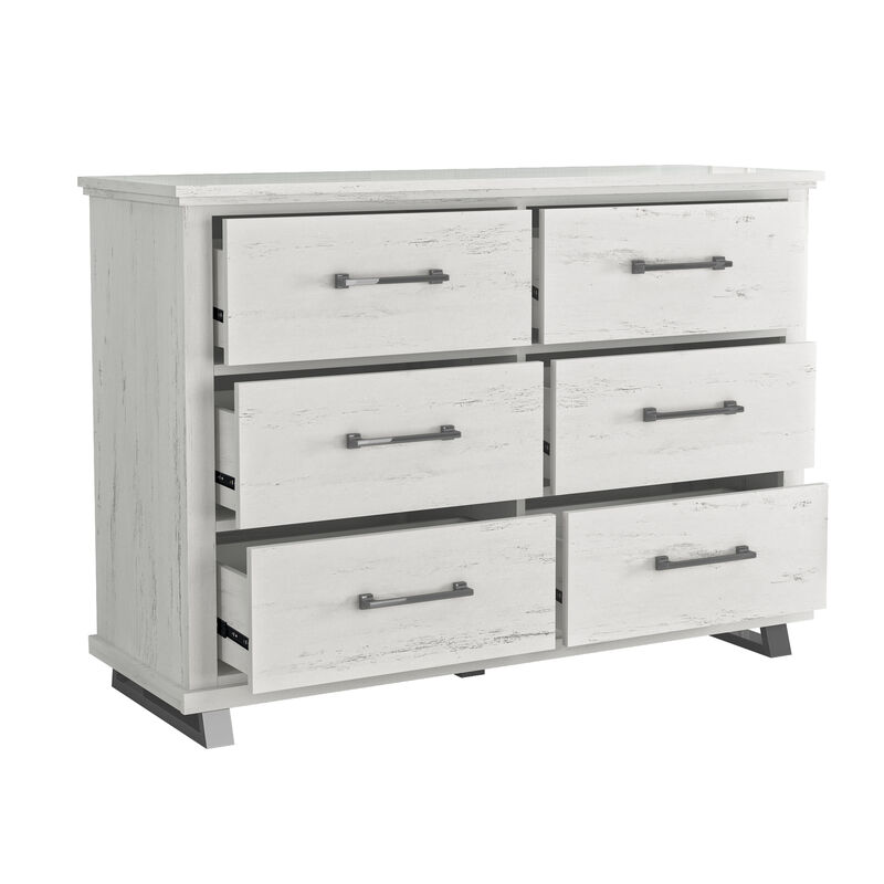 FESTIVO Spacious and Stylish 52" Extra-Wide 6-Drawer Dresser