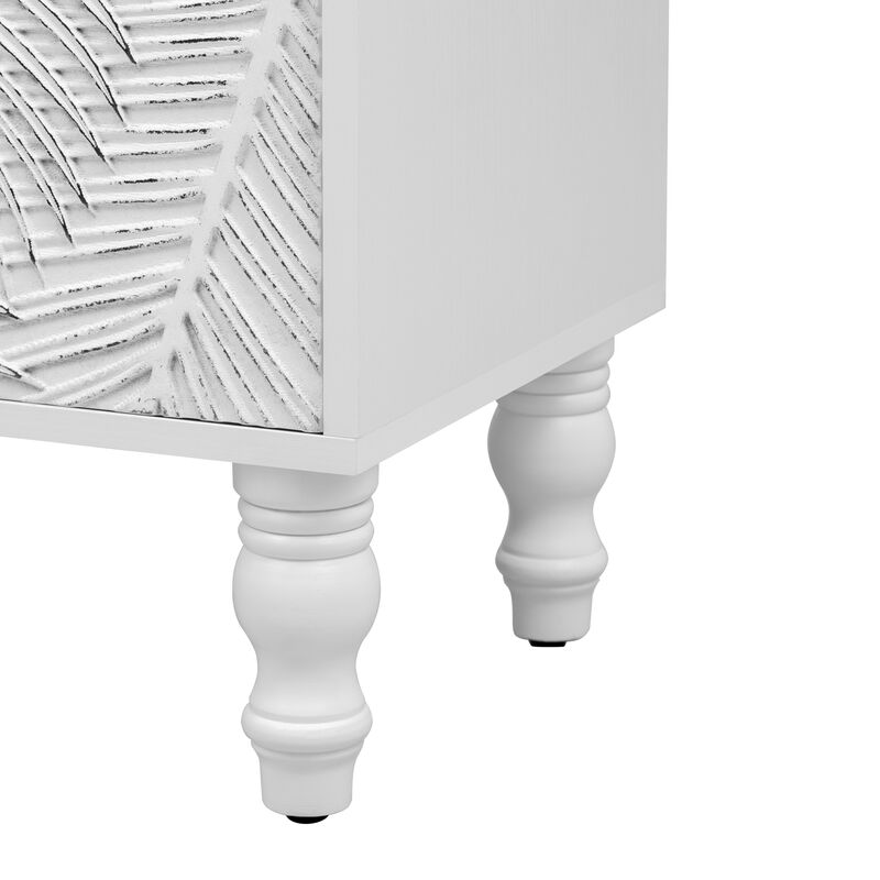 Merax Solid Wood Modern TV Stand Media Console