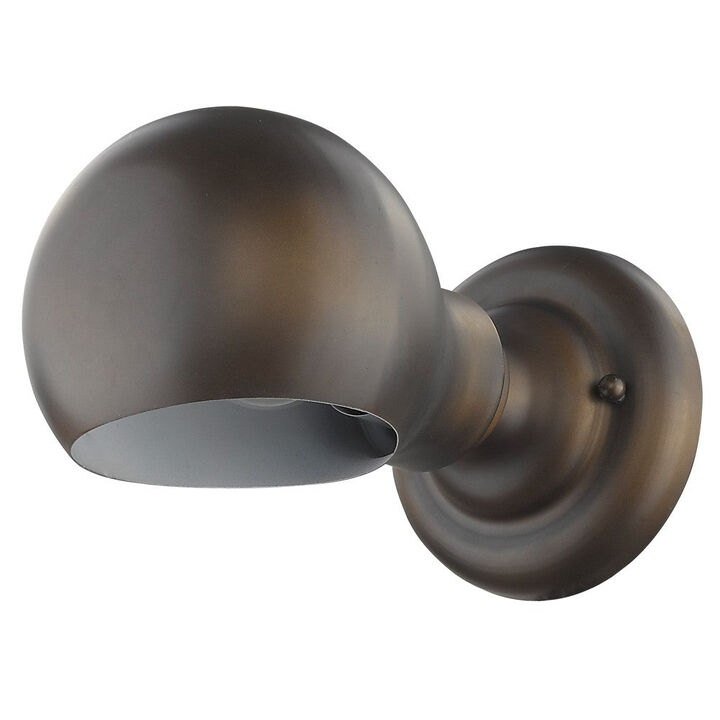 Hivvago Antique Bronze Rounded Wall Sconce