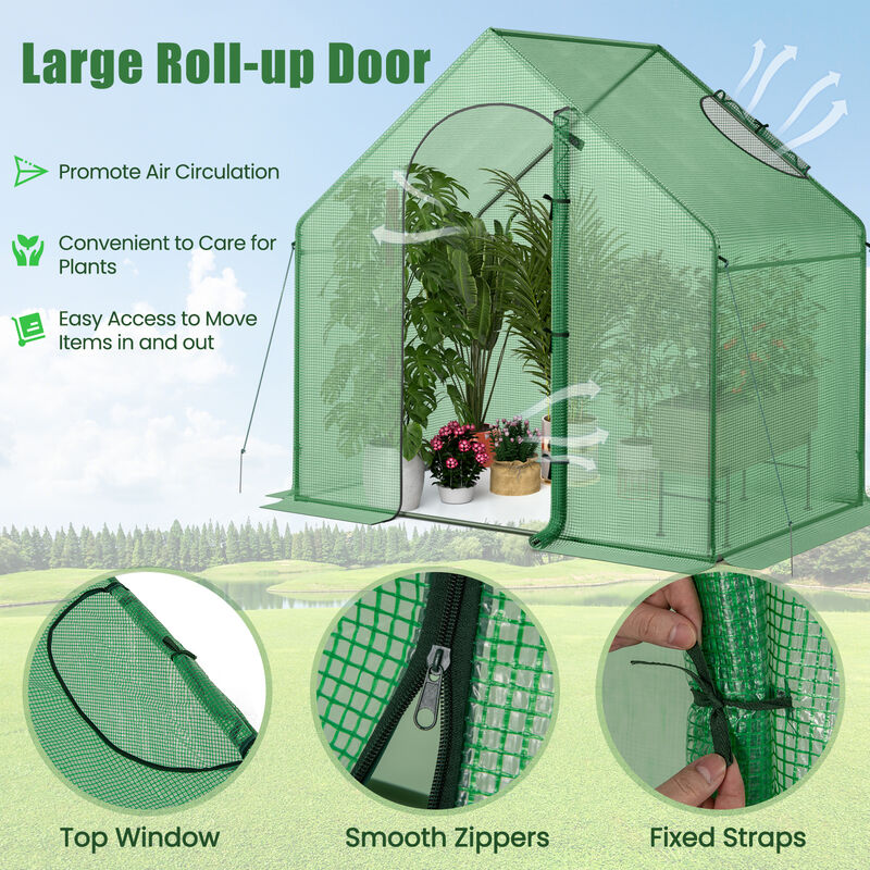Portable Outdoor Warm House with PE Cover and Roll-up Zippered Door