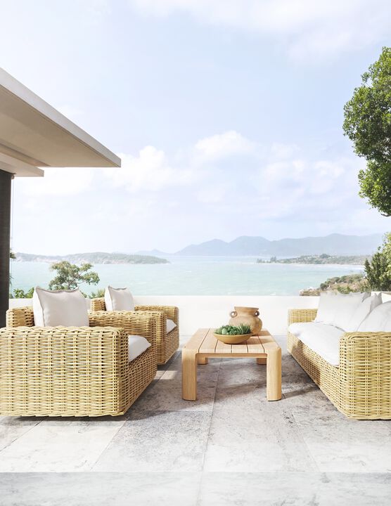 Natural Teak Coffee Table