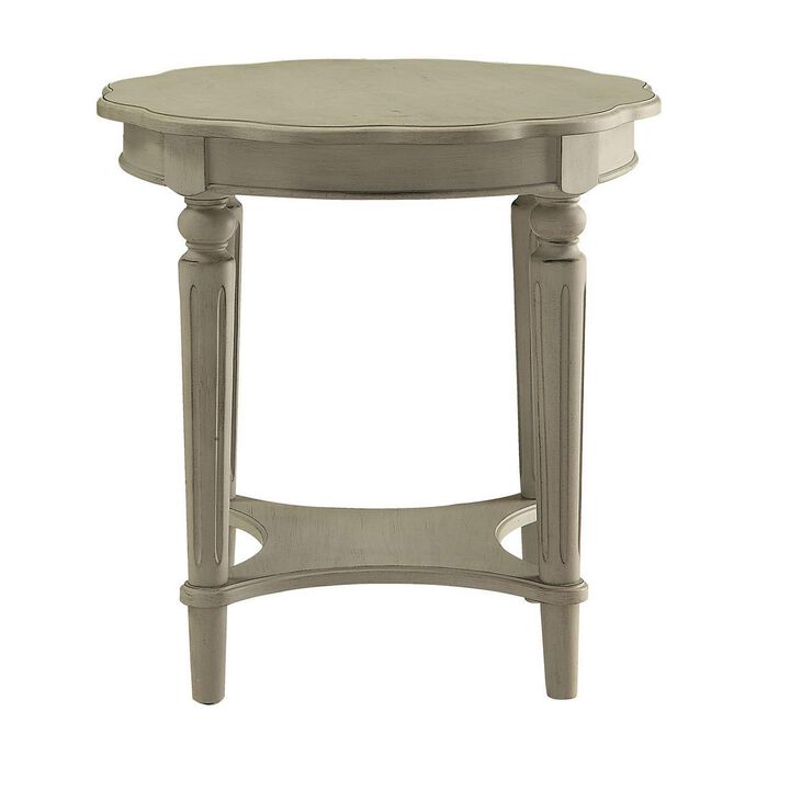 Fordon End Table, Antiqued Slate-Benzara