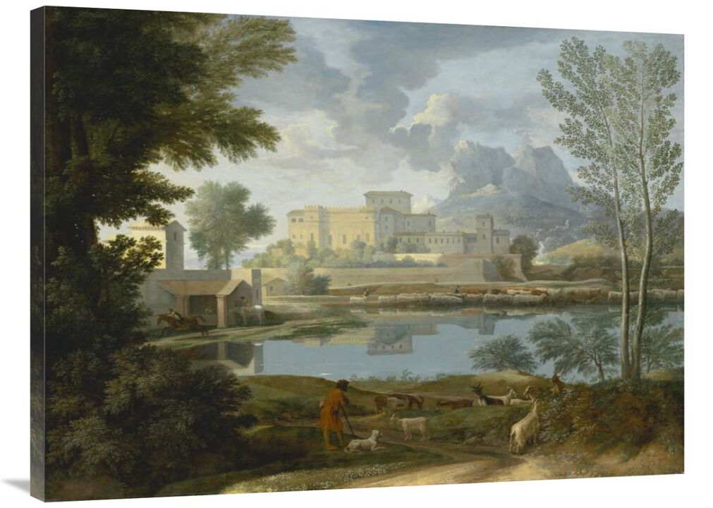 Landscape with a Calm (Un Temps calme et serein)-Canvas Art-40x30