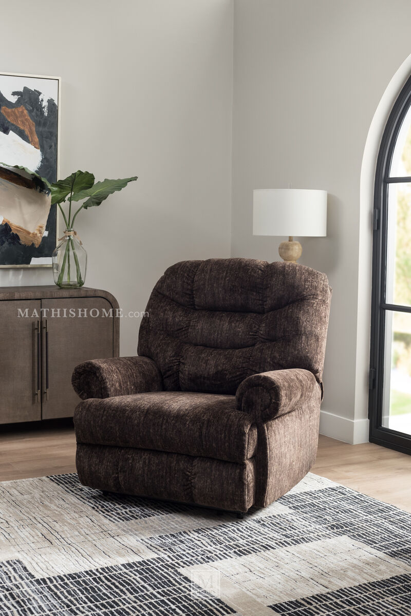 Movie Man Oversized Manual Recliner, Brown