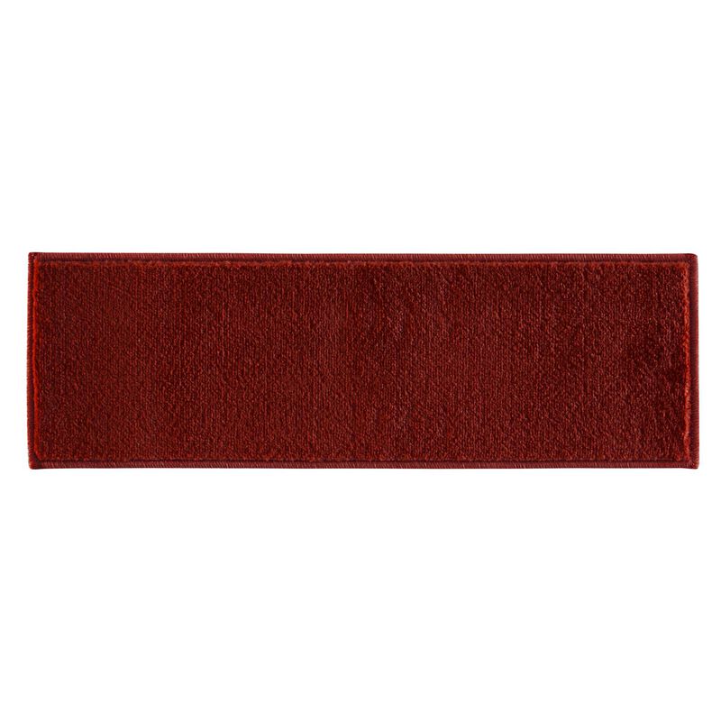 SUSSEXHOME Carpet Stair Treads Easy to Install with Double Adhesive Tape - Safe, 9" X 28" - Red