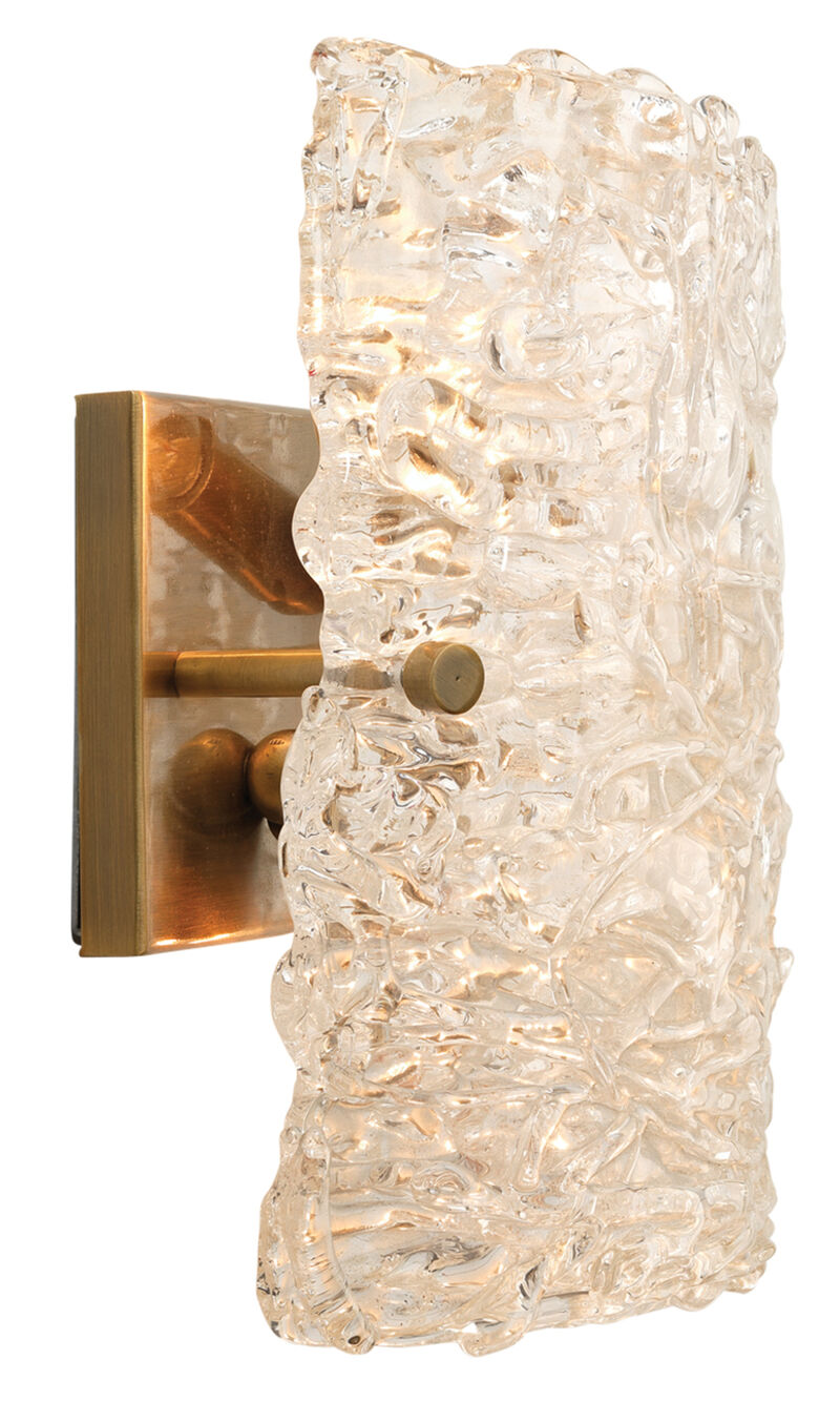 Large Swan Curved Glass Sconce