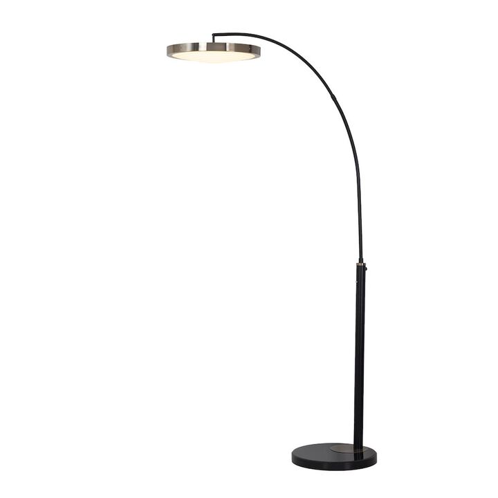 NOVA OF CALIFORNIA Redondo 1 Light LED Arc Floor Lamp - Matte Black