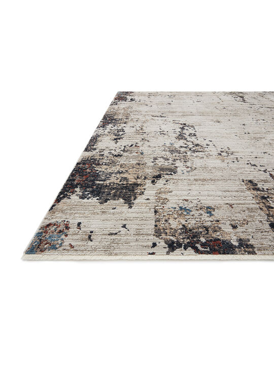 Leigh LEI05 Ivory/Charcoal 18" x 18" Sample Rug