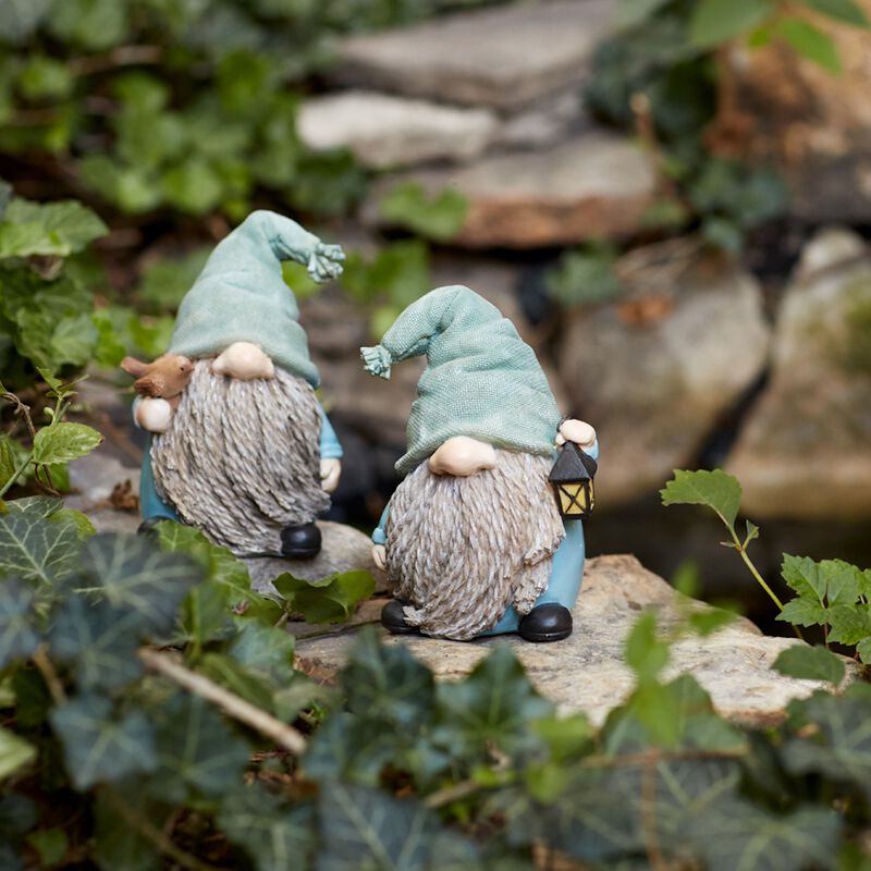 Resin Gnome Statues (Set of 4) – Whimsical Garden Figurines for Yard, Patio, and Lawn Decor