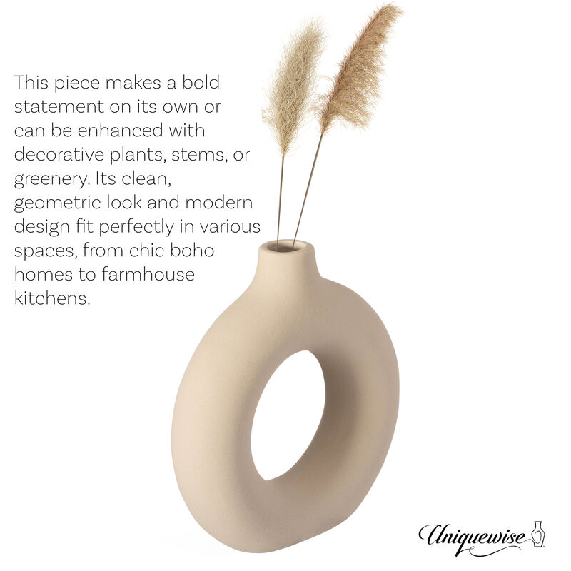 9-Inch Decorative Ceramic Table Vase