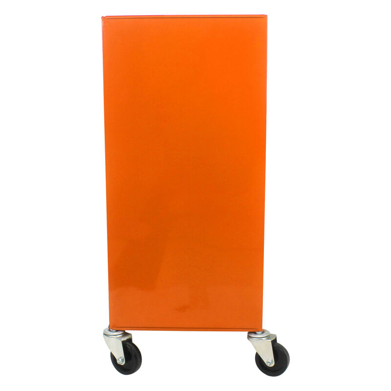 4 Drawers Multifunctional Tool Cart With Wheels-Orange