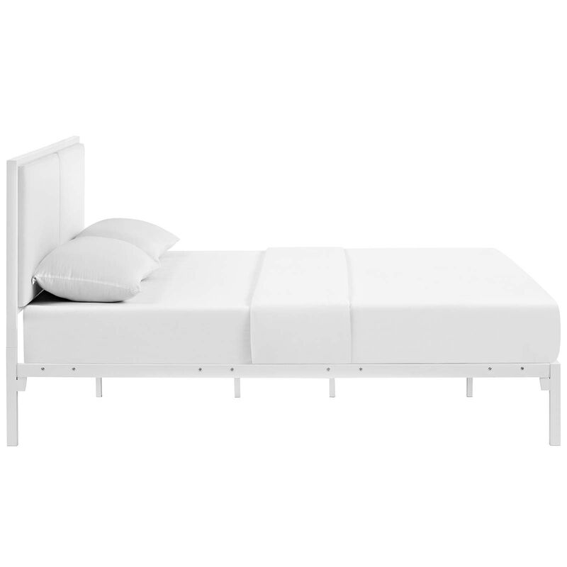 Modway - Della King Vinyl Bed White