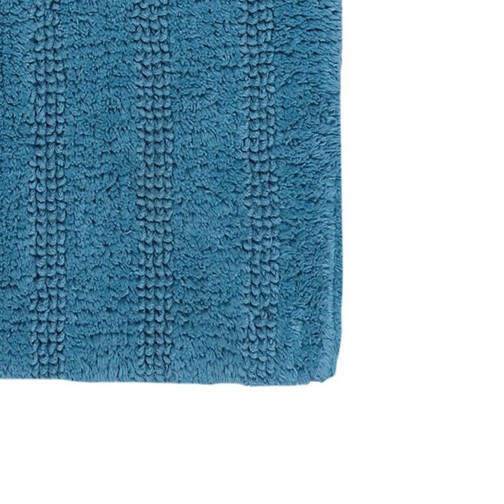 Knightsbridge Linear 220 GSF Reversible Bath Rug 24 x 40 - White
