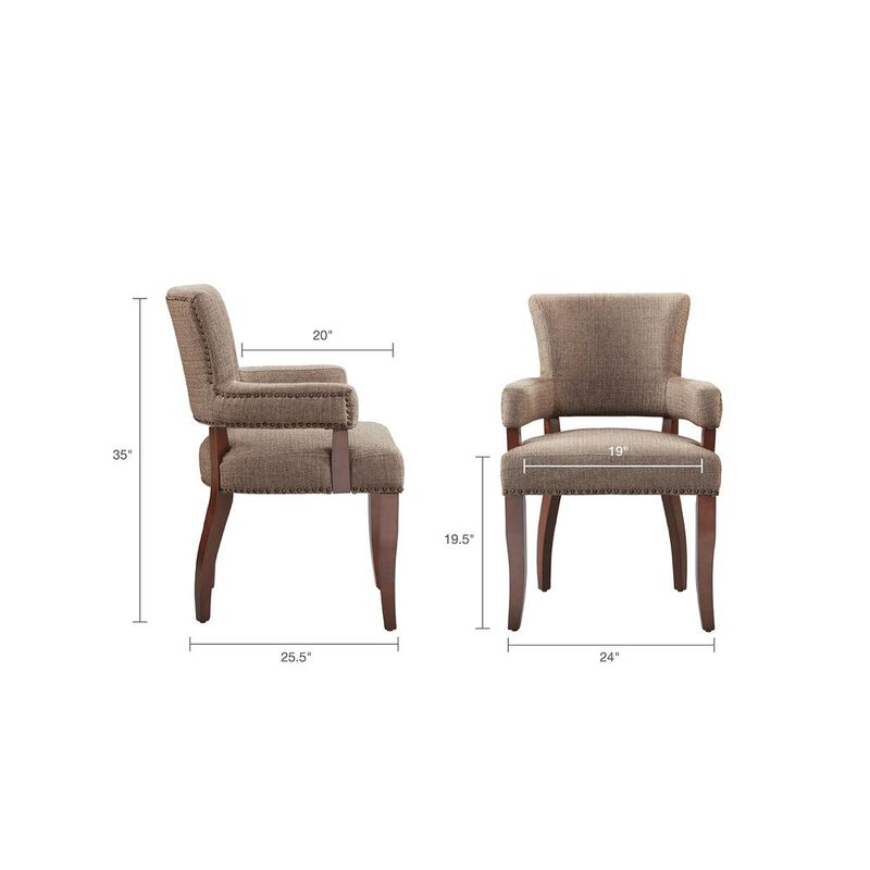 Madison Park Dawson arm dining chair,FPF20-0387