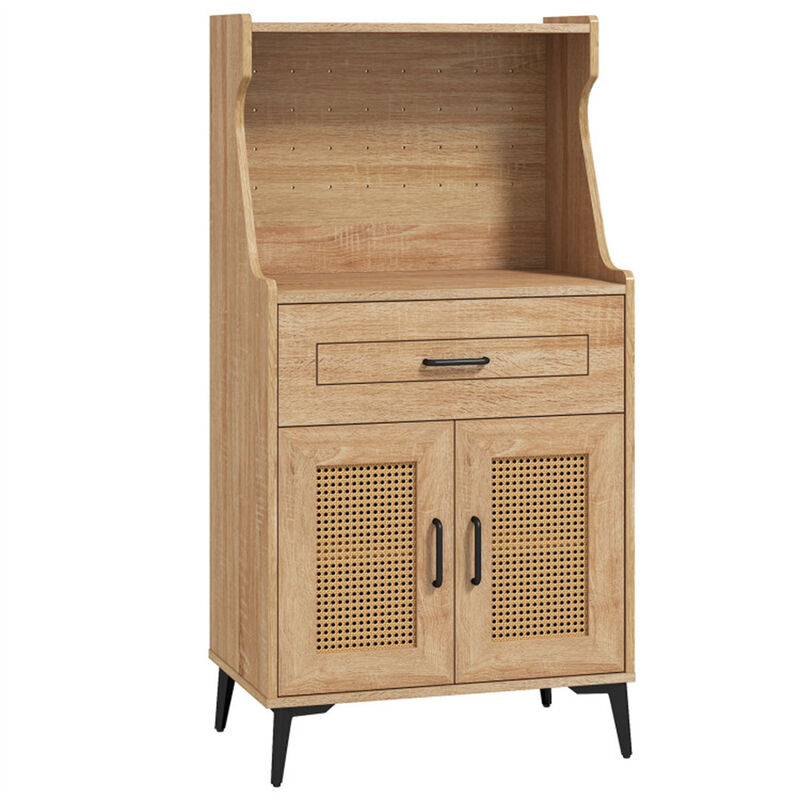 Coffee Bar Cabinet Storage Sideboard for Kitchen & Dining Room Organization