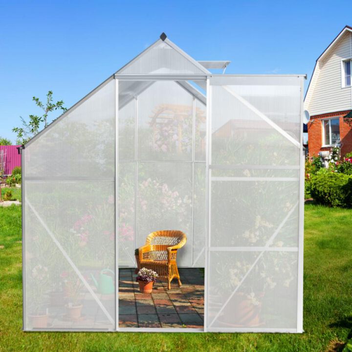 Hybrid Polycarbonate Greenhouse Durable & Weather-Resistant Garden Greenhouse for Year-Round Plant Growth