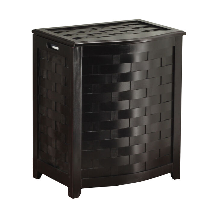 Oceanstar  Bowed Front Laundry Hamper with Interior Bag