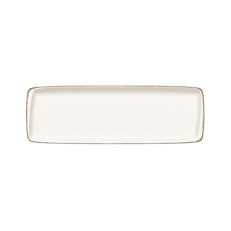 Retro 19" x 6.25" x h:1" Rectangular Decorated Porcelain Platter