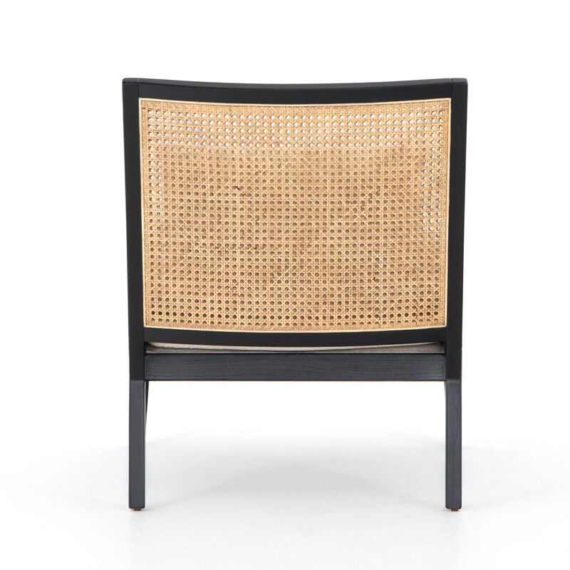 Antonia Cane Arm Chair in Ebony