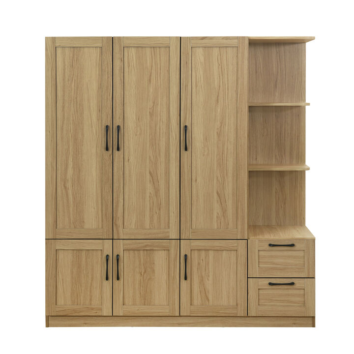 Merax 3-Door Storage Wardrobe Closet