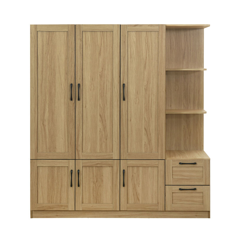 Merax 3-Door Storage Wardrobe Closet