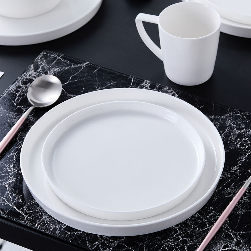 Stone Lain Madeline Bone China 32 Piece Dinnerware Set, White