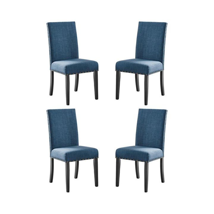 New Classic Furniture Crispin Marine Blue Solid Wood Dining Chair (Set of 4)