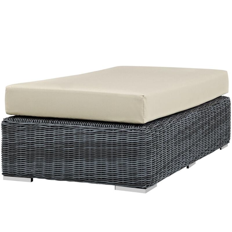 Modway Summon Outdoor Patio Sunbrella Rectangle Ottoman