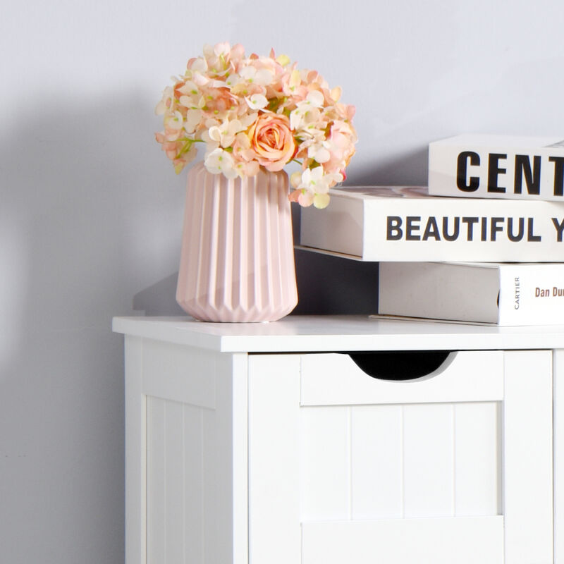 Bathroom Storage Cabinet, Floor Cabinet With Adjustable Shelf And Drawers