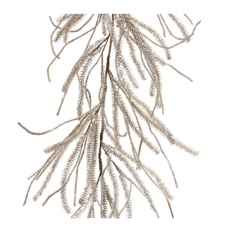 Artificial Glittered Pine Garland Set of 2 for Winter Holiday Accents