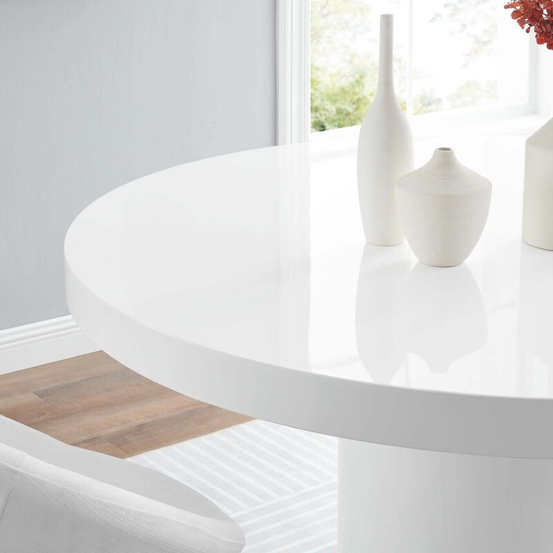 Modway - Gratify 60" Round Dining Table White