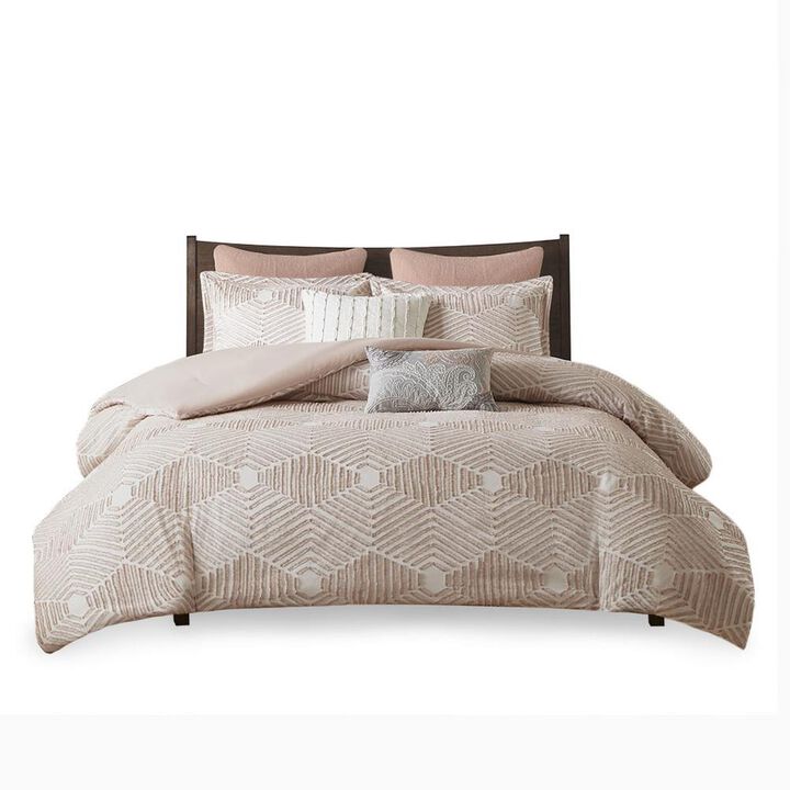 Belen Kox Textured Geometric Clipped Jacquard Comforter Set, Belen Kox