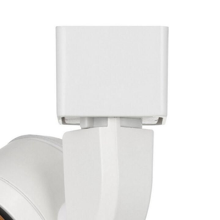 10W Integrated LED Track Fixture with Polycarbonate Head, Yellow and White - Benzara