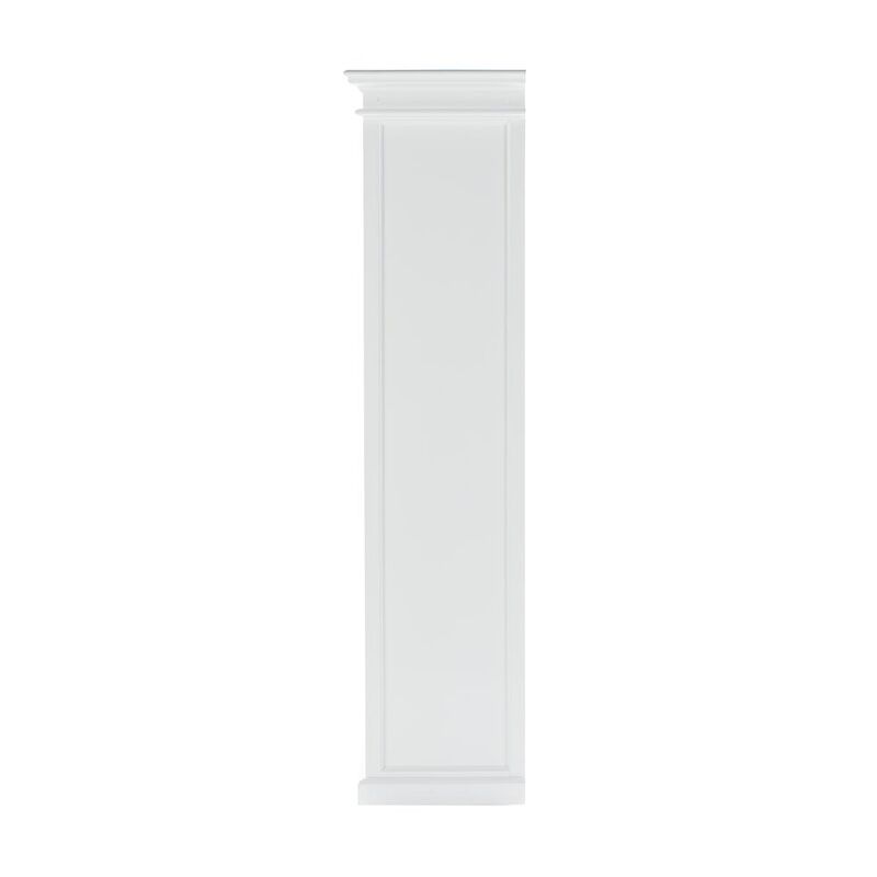 Belen Kox Classic White Solid Wood Bookcase with 5 Shelves, Belen Kox