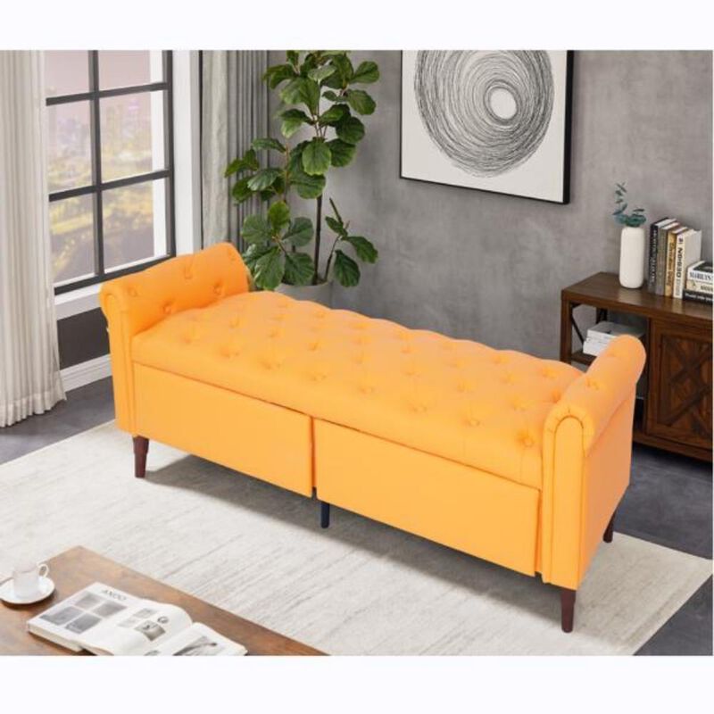 Multifunctional Storage Sofa Space-Saving Upholstered Couch with Hidden Compartment