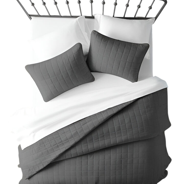 3-Piece Microfiber Farmhouse Coverlet Set – Soft, Durable Bedding for Bedroom Décor