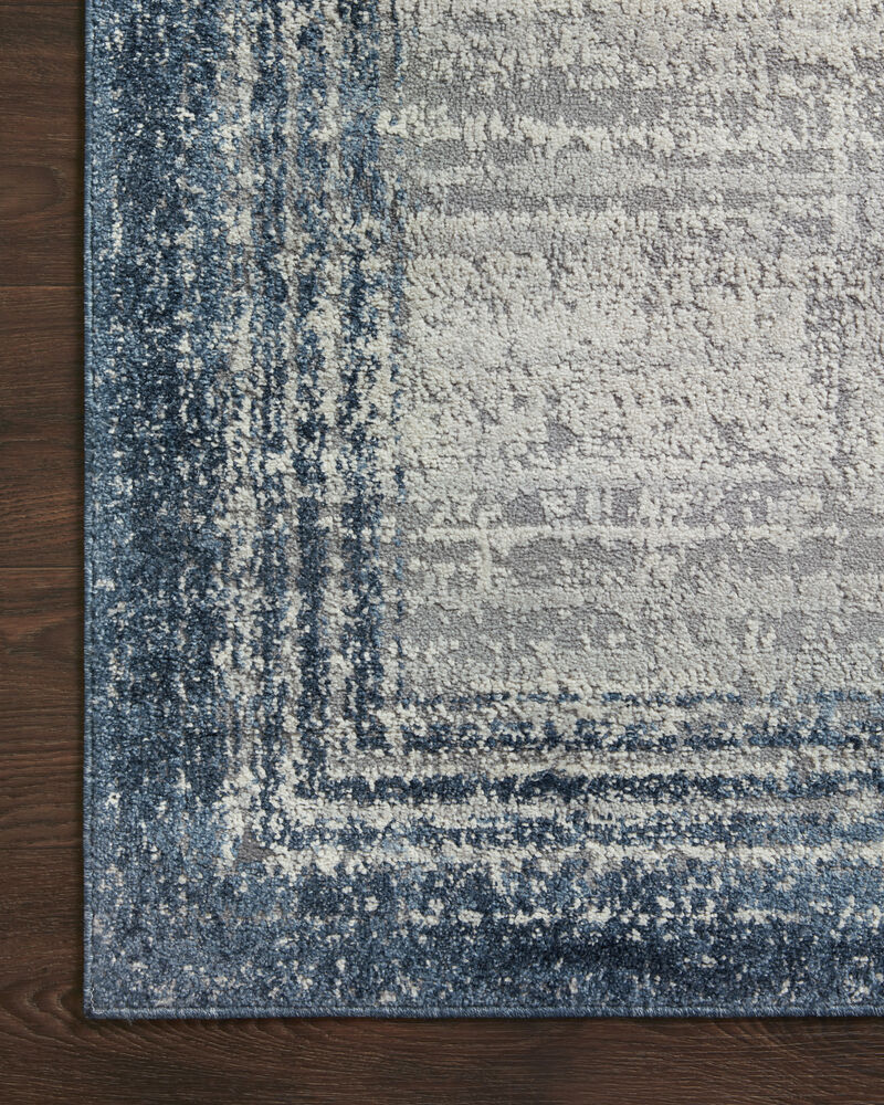Austen AUS02 Pebble/Blue 3'11" x 5'7" Rug