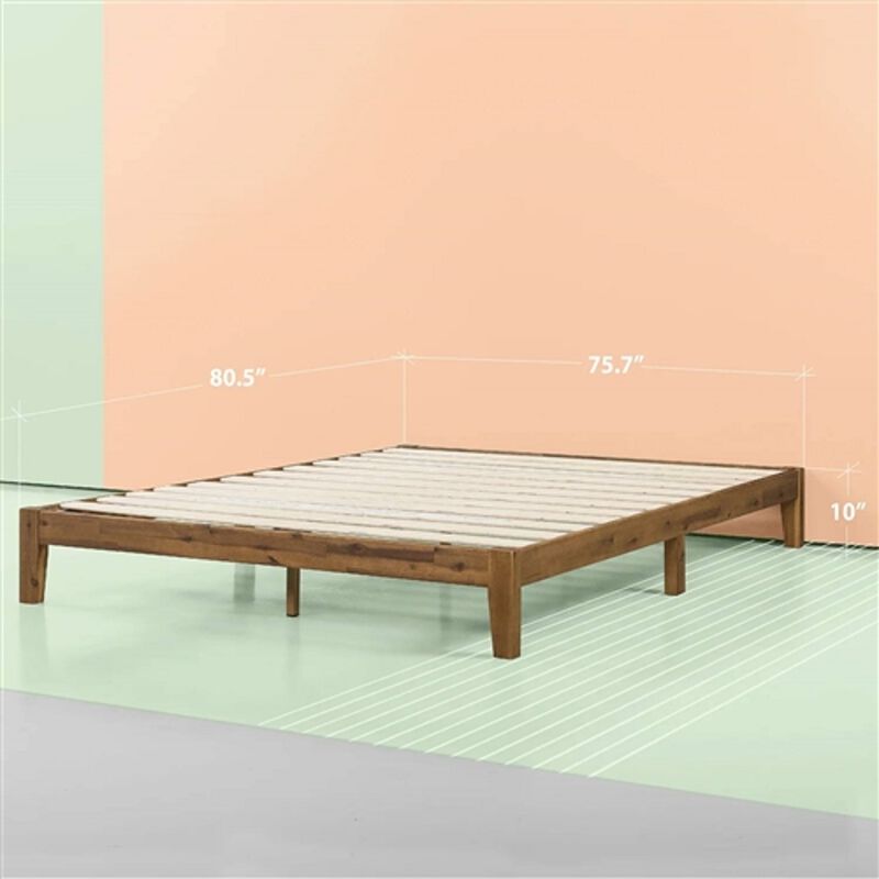 Minimal Design Solid Wood Bed Frame – Modern Platform Style for a Clean Look