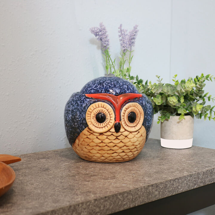Sunnydaze Owl Ceramic Indoor Water Fountain - 6 in