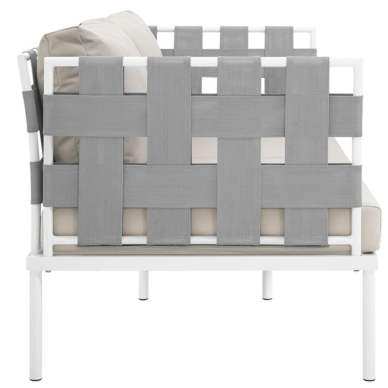 Modway - Harmony Outdoor Patio Aluminum Loveseat