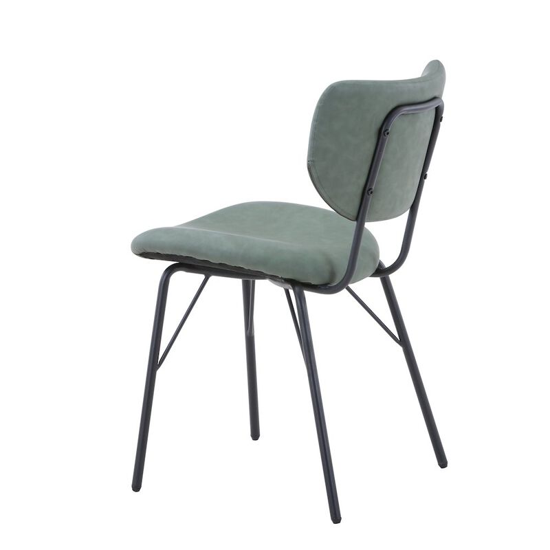Jofran Modern Faux Leather Split-Back Upholstered Dining Chair (Set of 2)