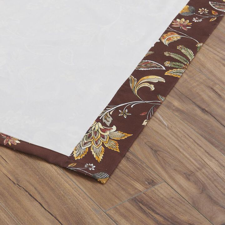 Barefoot Bungalow Audrey Curtain Panel Set - 84x84", Chocolate
