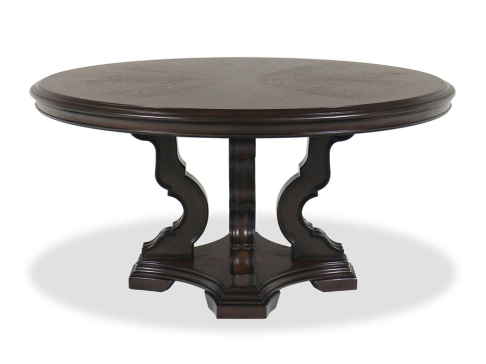Maylee Dark Brown Round Table