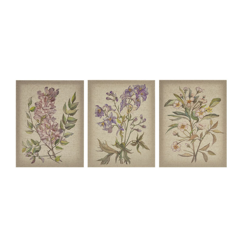 Gracie Mills Middleton Artistic Harmony 3-Piece Canvas Wall Art Set